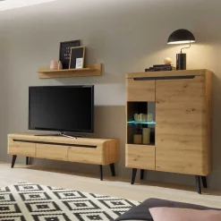 Hot Wohnwand im Skandi Look Set - Olcian (dreiteilig) Wohnwände