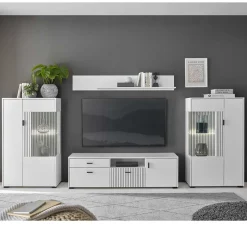 Online Wohnwand Kombination in Weiß - Dualkos (vierteilig) Wohnwände