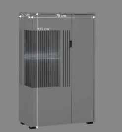 Online Wohnwand Kombination in Weiß - Dualkos (vierteilig) Wohnwände