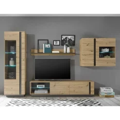 Outlet Wohnwand Kombination modern - Lairian (vierteilig) Wohnwände