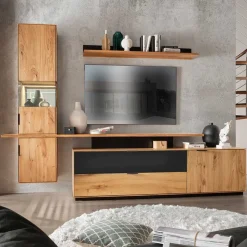 Hot Wohnwand Kombination Set - Kantino (vierteilig) Wohnwände