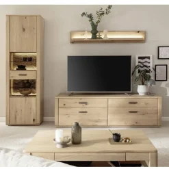 Sale Wohnwand Kombination teilmassiv - Jevedaz (dreiteilig) Wohnwände