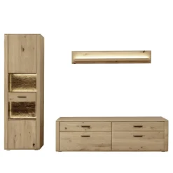 Sale Wohnwand Kombination teilmassiv - Jevedaz (dreiteilig) Wohnwände