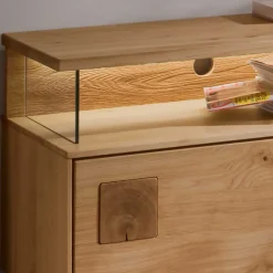 Sale Wohnwand Möbel Kombination aus Wildeiche - Millena (dreiteilig) Wohnwände