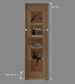 Online Wohnwand Möbelset aus Massivholz - Sarosca (vierteilig) Wohnwände