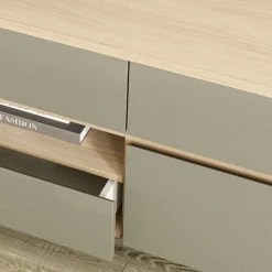 Sale Wohnwand Möbelset in Eukalyptus - Promo (dreiteilig) Wohnwände