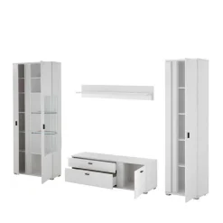 Sale Wohnwand mit LED Licht Möbelset - Tirol (vierteilig) Wohnwände