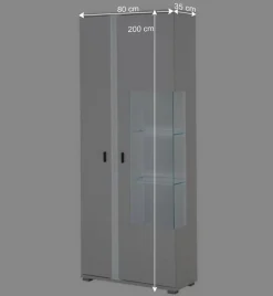 Sale Wohnwand mit LED Licht Möbelset - Tirol (vierteilig) Wohnwände