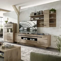 Online Wohnwand Schränke im Holzdekor - Zelio (dreiteilig) Wohnwände