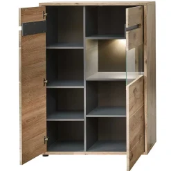 Online Wohnwand Schränke im Holzdekor - Zelio (dreiteilig) Wohnwände