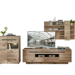 Online Wohnwand Schränke im Holzdekor - Zelio (dreiteilig) Wohnwände