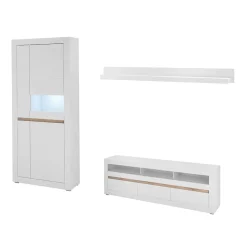 Discount Wohnwand Set modern - Ilana (dreiteilig) Wohnwände