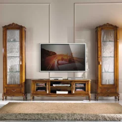 New Wohnwand Vitrinen & TV Board - Carlenna (dreiteilig) Wohnwände