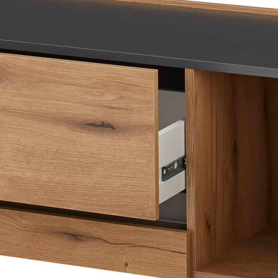 Wohnwand-Kombination in Wildeiche - Colomania (dreiteilig) Wohnwände