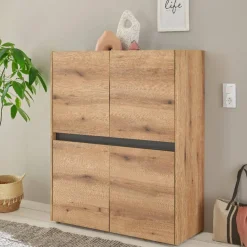 Wohnwand-Kombination in Wildeiche - Colomania (dreiteilig) Wohnwände