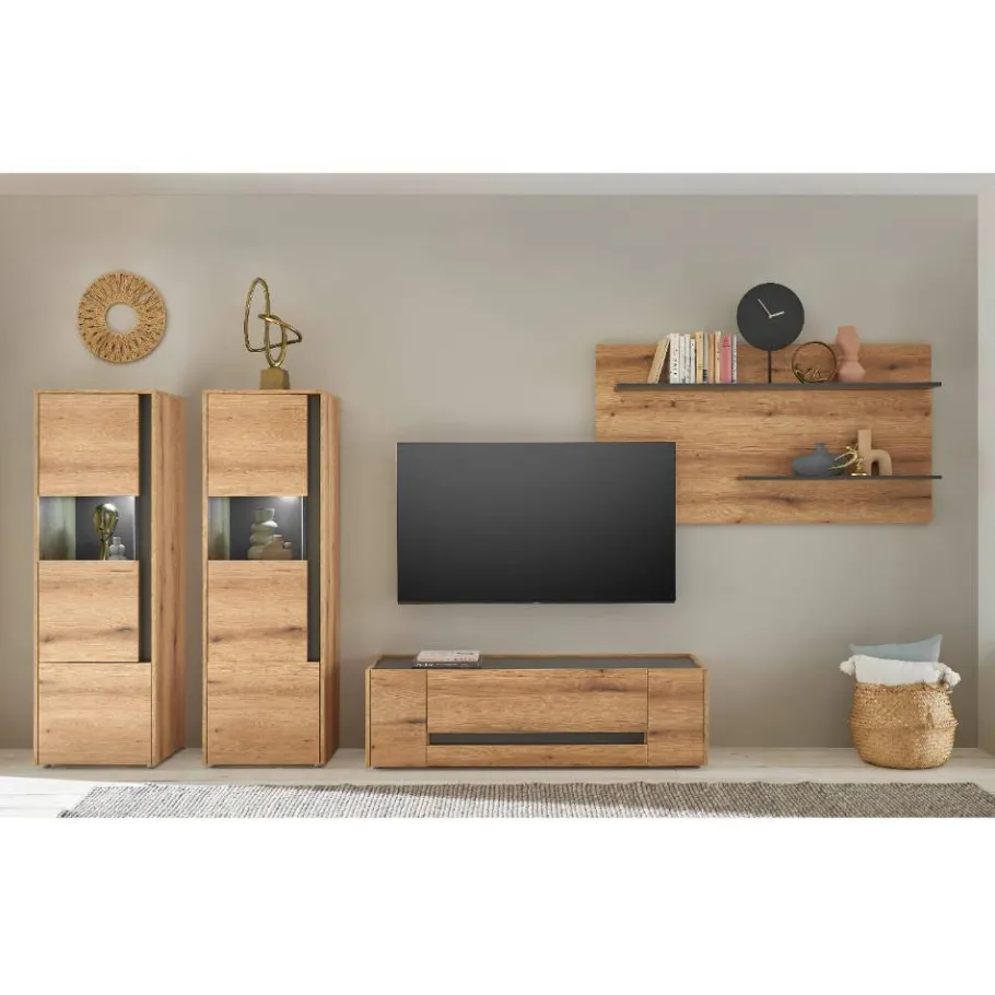 Hot Wohnwandmöbel Kombination modern - Colomania (vierteilig) Wohnwände