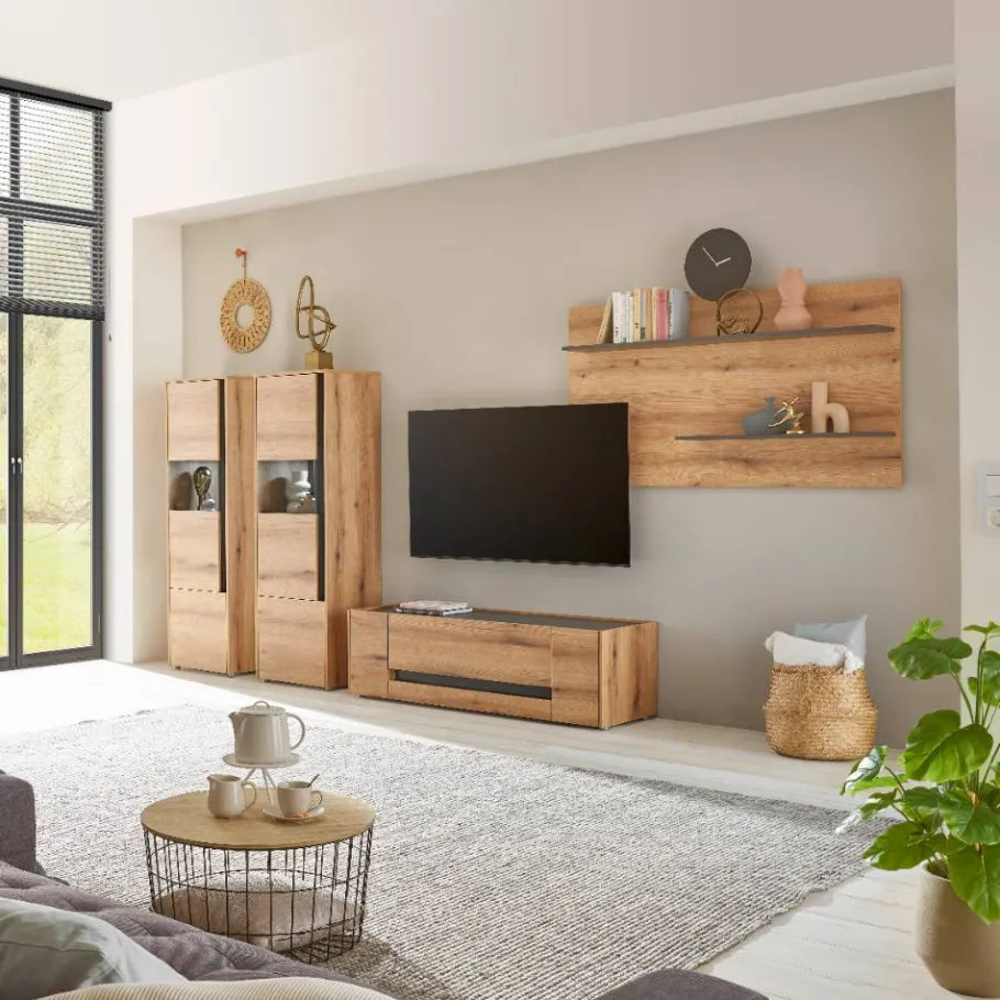 Hot Wohnwandmöbel Kombination modern - Colomania (vierteilig) Wohnwände