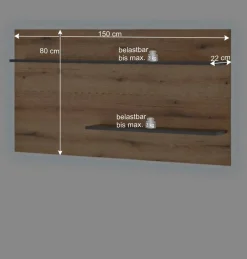 Hot Wohnwandmöbel Kombination modern - Colomania (vierteilig) Wohnwände