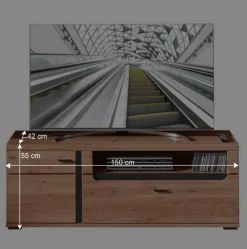 Online Wohnwandmöbel mit LED Beleuchtung - Mattadore (vierteilig) Wohnwände