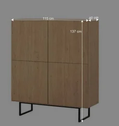 Best Wohnwandschränke Set - Jaskin (dreiteilig) Wohnwände