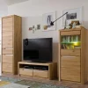Discount Wohnzimmer Anbauwand Croconia aus Wildeiche Massivholz (dreiteilig) Wohnwände
