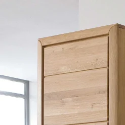 Discount Wohnzimmer Anbauwand Croconia aus Wildeiche Massivholz (dreiteilig) Wohnwände