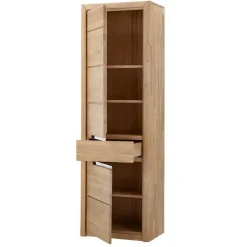 Discount Wohnzimmer Anbauwand Croconia aus Wildeiche Massivholz (dreiteilig) Wohnwände