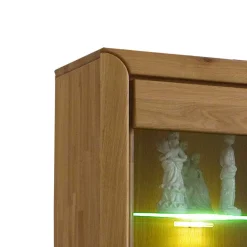 Discount Wohnzimmer Anbauwand Croconia aus Wildeiche Massivholz (dreiteilig) Wohnwände