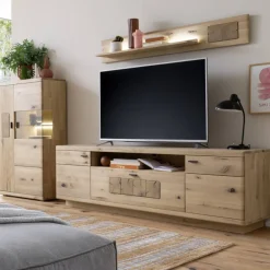 Wohnzimmer Anbauwand in Asteiche Hell - Losiamos (dreiteilig) Wohnwände