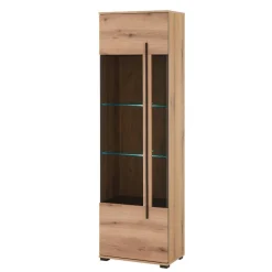 Best Wohnzimmer Anbauwand in Eiche - Brocus (dreiteilig) Wohnwände