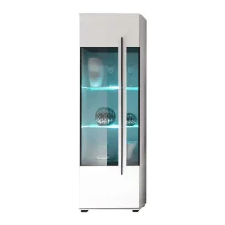 New Wohnzimmer Anbauwand Jetongos in Weiß Hochglanz (vierteilig) Wohnwände