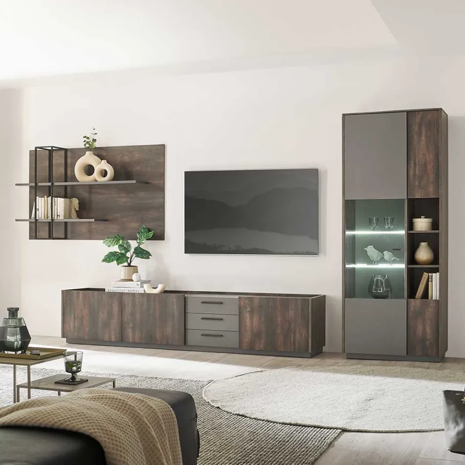 Sale Wohnzimmer Anbauwand Möbel-Kombi - Mundo (dreiteilig) Wohnwände