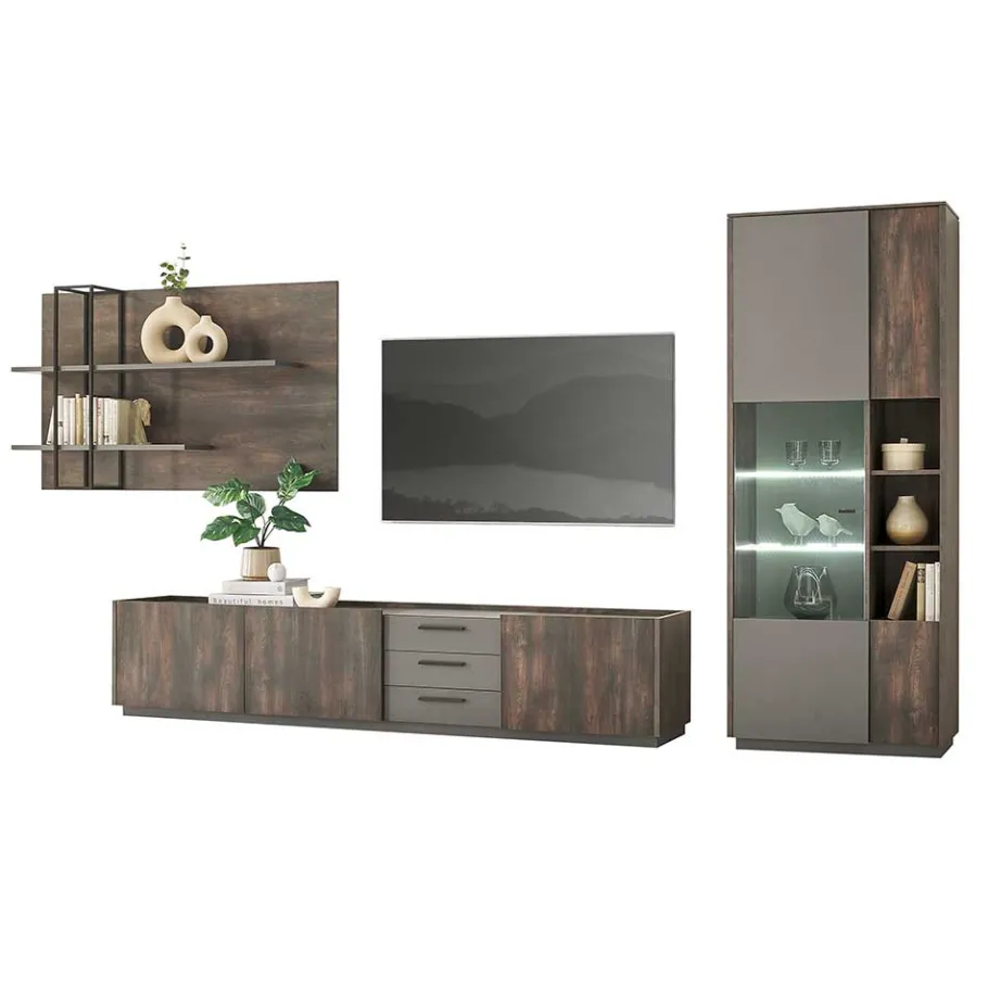 Sale Wohnzimmer Anbauwand Möbel-Kombi - Mundo (dreiteilig) Wohnwände