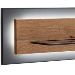 Discount Wohnzimmer Anbauwand mit LED Beleuchtung - Drinidad (dreiteilig) Wohnwände