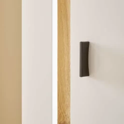 Best Wohnzimmer Anbauwand mit LED Set - Racelyn (vierteilig) Wohnwände