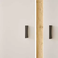 Best Wohnzimmer Anbauwand mit LED Set - Racelyn (vierteilig) Wohnwände