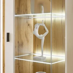 Best Wohnzimmer Anbauwand mit LED Set - Racelyn (vierteilig) Wohnwände