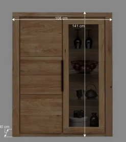 New Wohnzimmer Anbauwand teilmassiv - Nelenia (vierteilig) Wohnwände