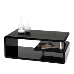 Hot Wohnzimmer Couchtisch in Schwarz hochglänzend - Jusip Tische