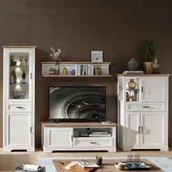 Wohnzimmer Country Möbel Set - Sinolita (vierteilig) Wohnwände