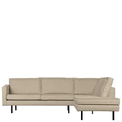 Sale Wohnzimmer Ecksofa in Beige Boucle - Glamoure Sofas