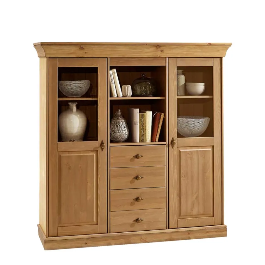 Wohnzimmer Highboard Piatra aus Kiefer teilmassiv Highboards