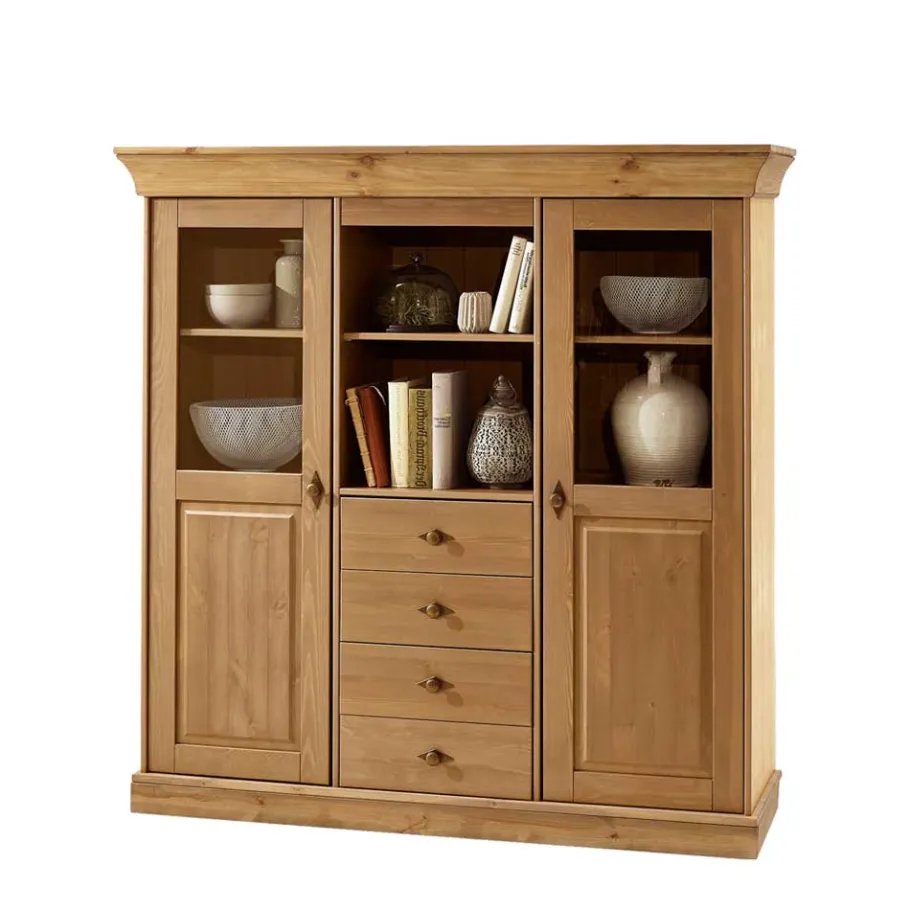 Wohnzimmer Highboard Piatra aus Kiefer teilmassiv Highboards