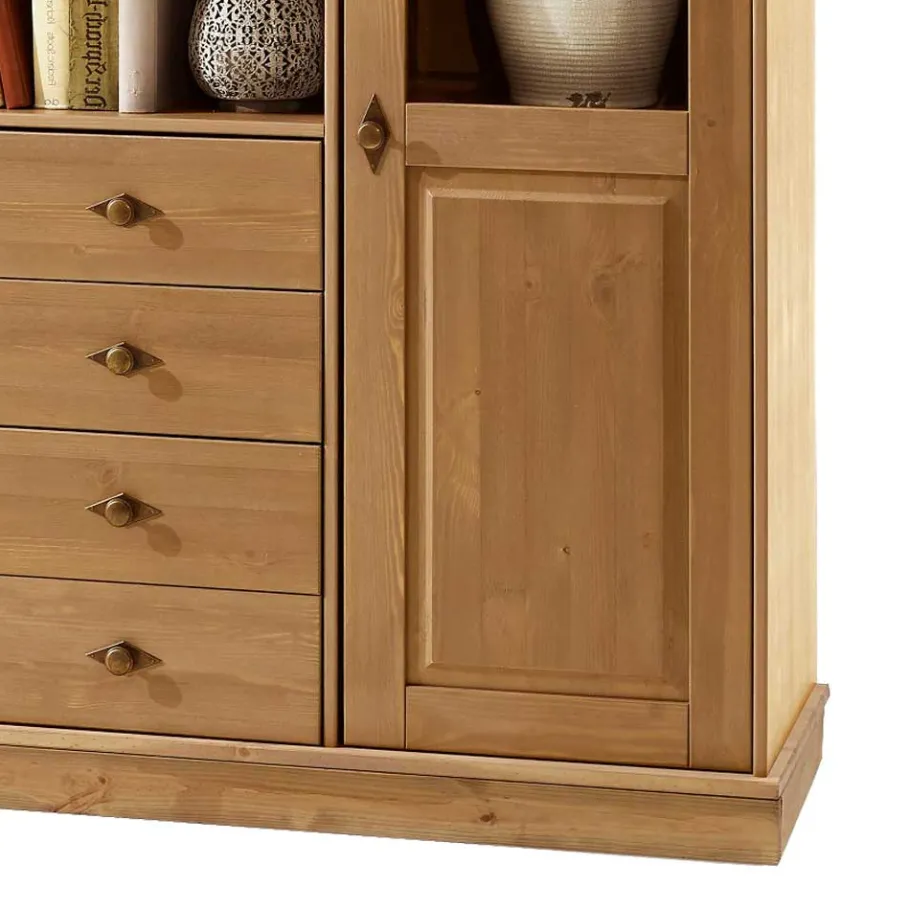 Wohnzimmer Highboard Piatra aus Kiefer teilmassiv Highboards