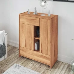 Online Wohnzimmer Kommode Salomonia aus Kernbuche Massivholz Kommoden
