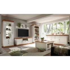Outlet Wohnzimmer Landhausmöbel Set - Diatara (sechsteilig) Wohnwände