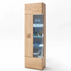 Sale Wohnzimmer Möbel Kombi Pontros in Eiche Bianco (vierteilig) Wohnwände