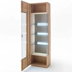 Sale Wohnzimmer Möbel Kombi Pontros in Eiche Bianco (vierteilig) Wohnwände