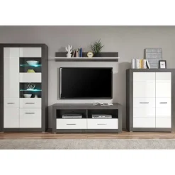 New Wohnzimmer Möbel Kombi zweifarbig - Istensa (vierteilig) Wohnwände