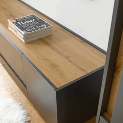 Wohnzimmer Möbel Wohnwand günstig - Ahilav (vierteilig) Wohnwände